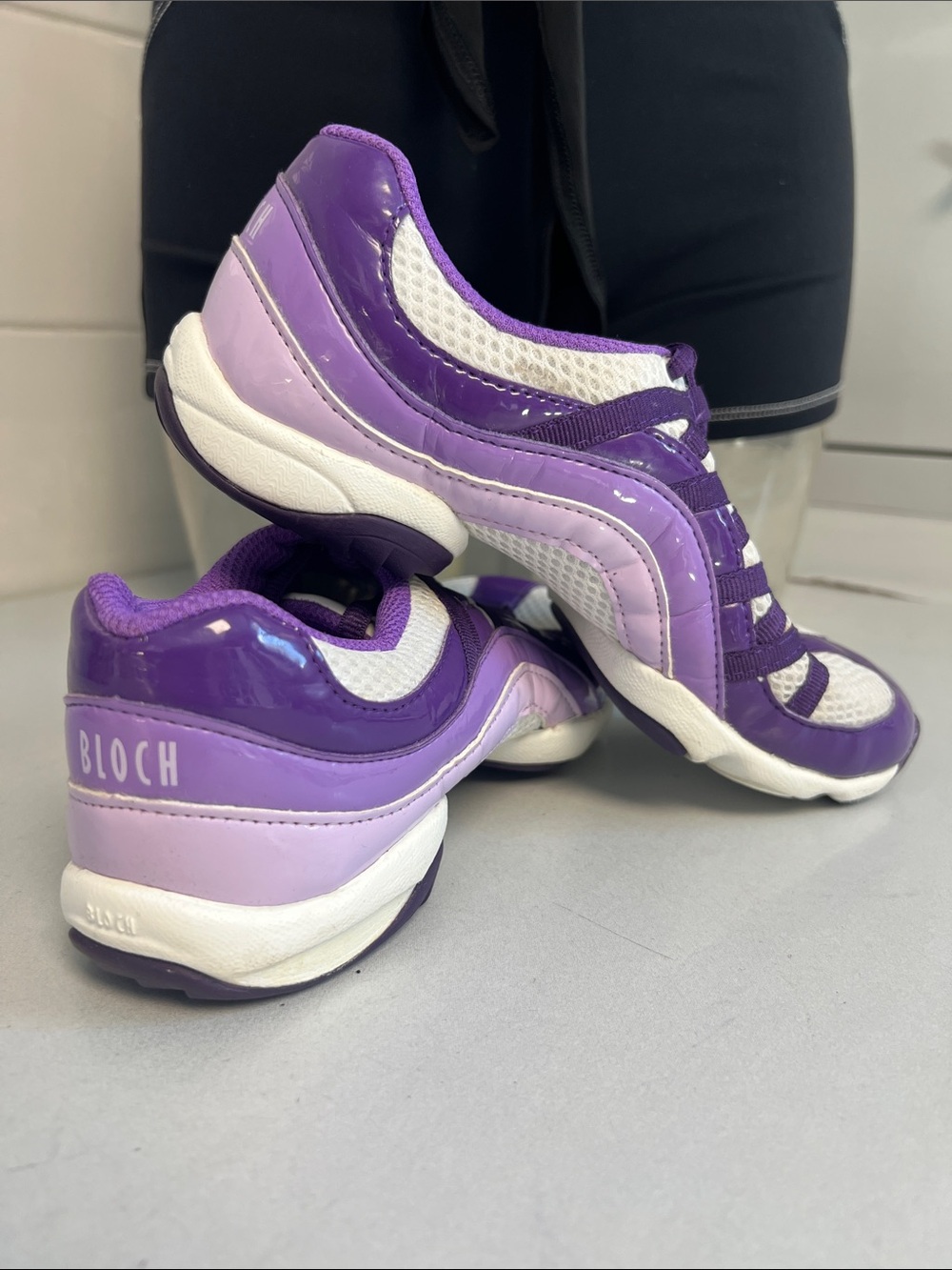 Bloch Purple PVC Split-Sole Dance Sneaker 7 (6B) EUC